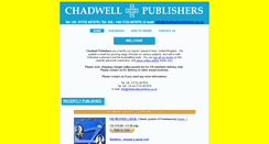 Desktop Screenshot of chadwellpublishers.co.uk